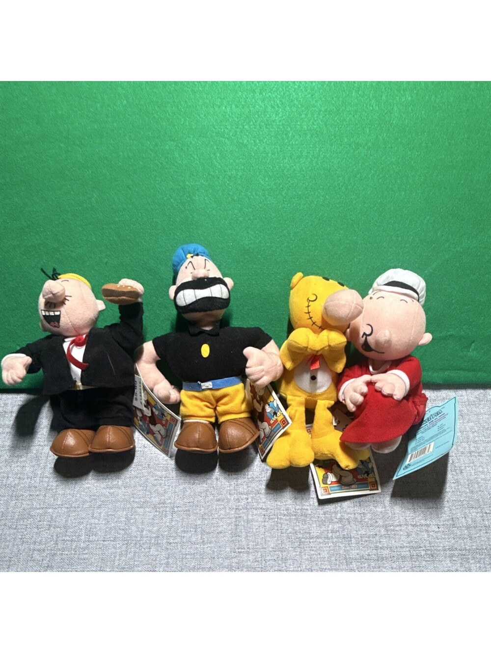 Vintage 1999 Stuffins Popeye & Friends Plush Doll Lot of 4 NWT CVS Exclusive